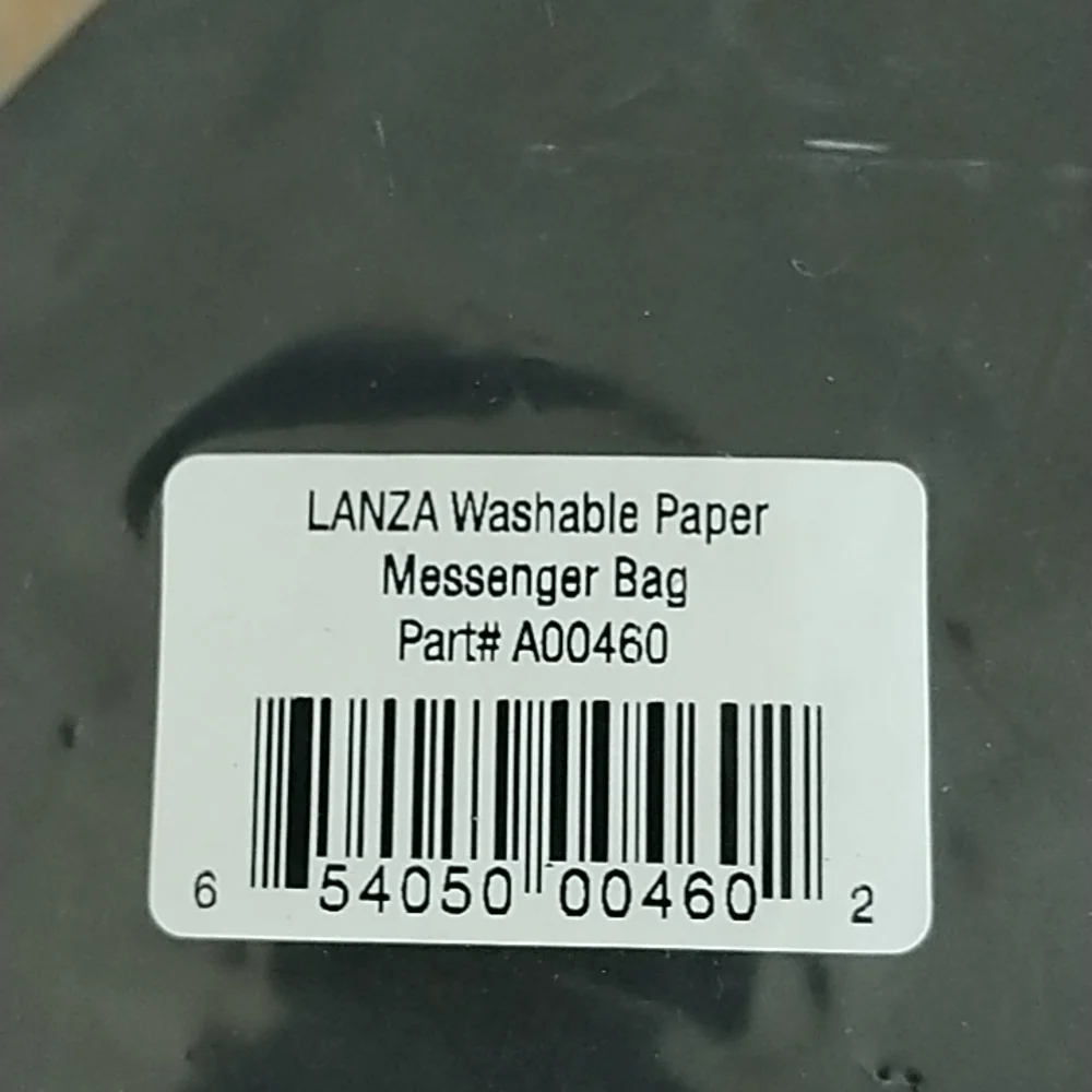 LANZA Washable Paper Messenger Bag